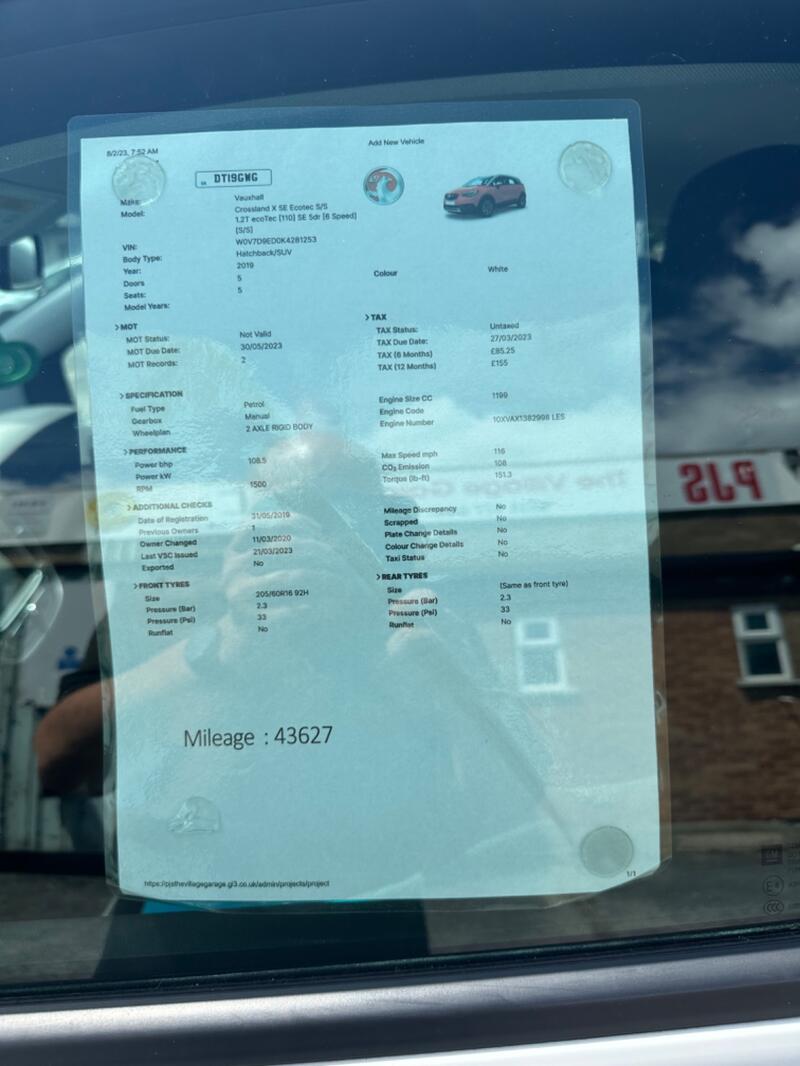 VAUXHALL CROSSLAND X